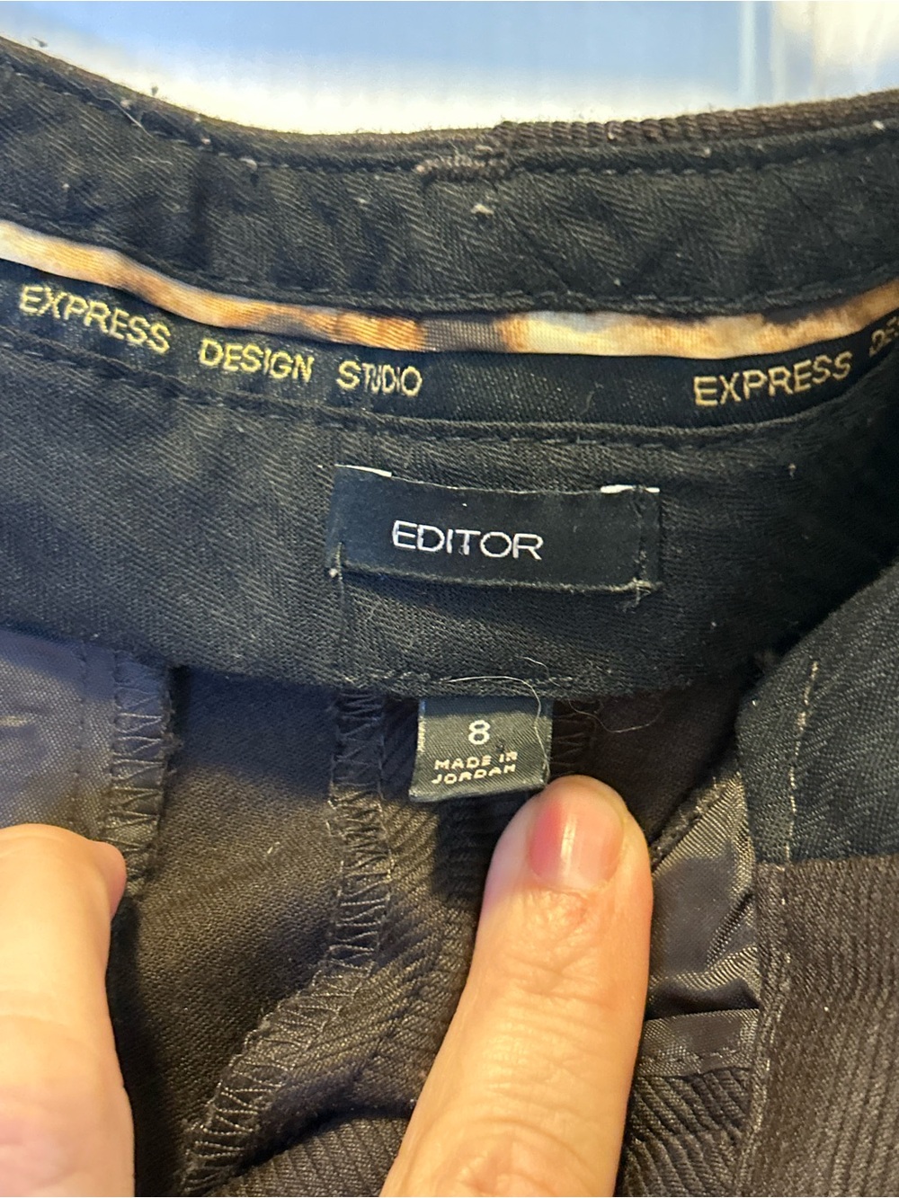 Express Editor Brown Boot‑Cut Dress Pants Y2K authentic - Picture 4 of 7